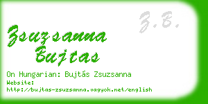 zsuzsanna bujtas business card